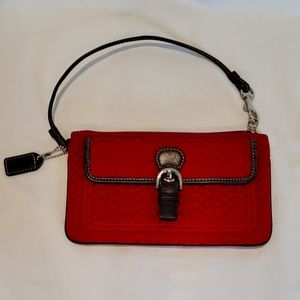 Authentic Coach Red Wristlet
